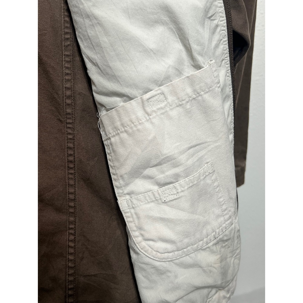 Columbia Granite Cloth Lite Workwear Jacket Brown Womens XL Full Zip Utility - Picture 11 of 11